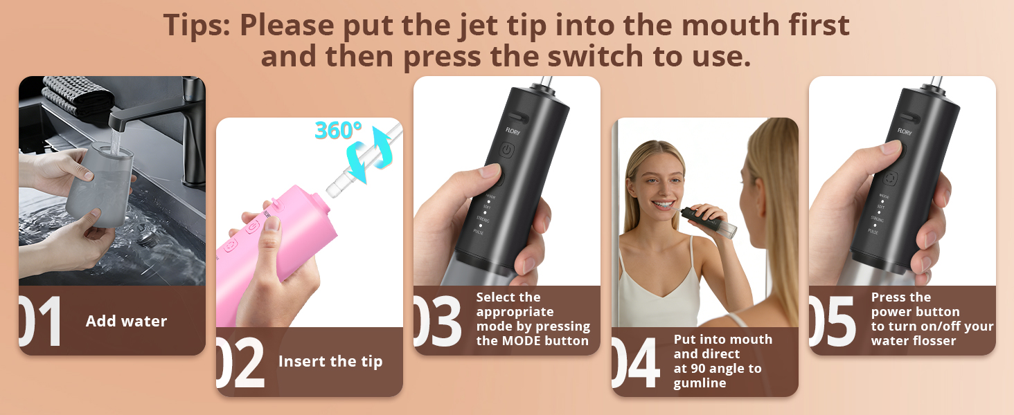 Water flosser Instruction manual