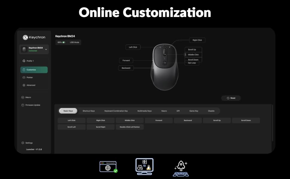 Keychron BM24 Wireless Mouse