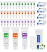 8 Pcs 4-IN-1 Hotel Soaps and Toiletries Bulk Set,4-Piece Set Mini Bulk Travel Size Toiletries Set...