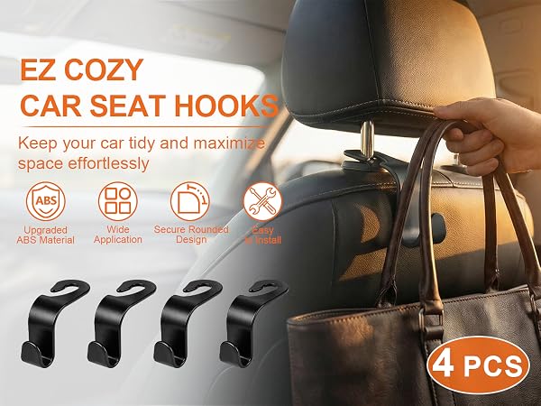 EZ COZY CAR SEAT HOOKS