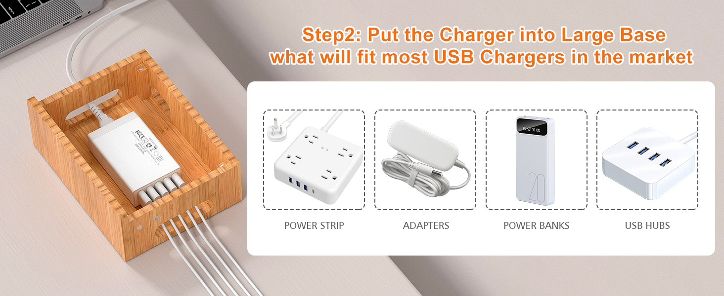 Bamboo Charging Dock