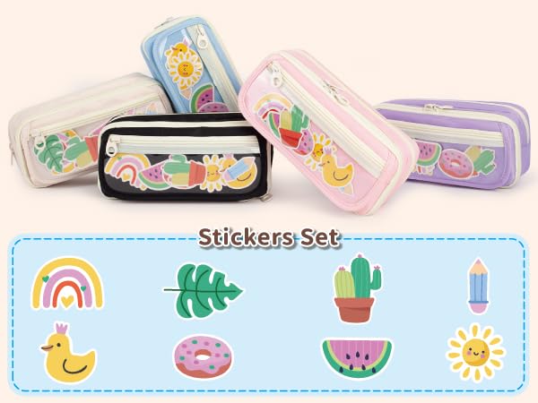pencil case for girls boy pencil case kids pouch large big capacity Dinosaur art soft marker kids