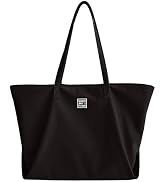ALUWU Nylon Tote Bag for Women Waterproof Shoulder Handbag with Zipper
