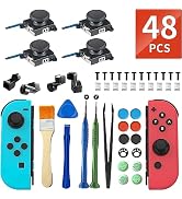 Joycon Joystick Replacement Kit(48 in one), Switch Joystick Replacement for Switch/Switch Lite/Sw...