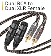 Dual RCA to Dual XLR Female