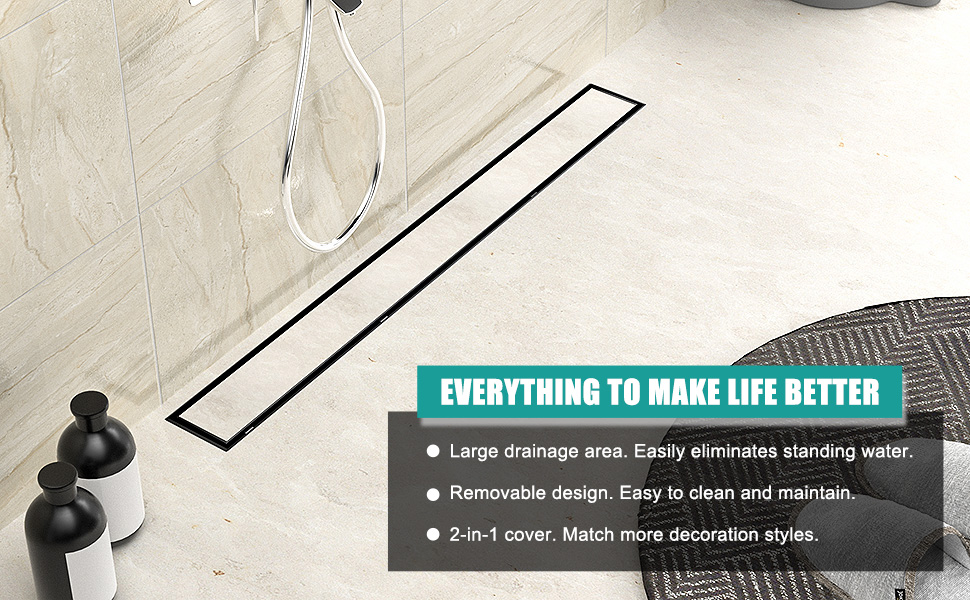 24-Inch Linear Shower Drain