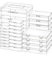 Mauproy 28 Pack Mixed Sizes Small Plastic Storage Containers, Mini Rectangular Small Items Organi...