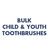 Bulk child and youth toothbrushes