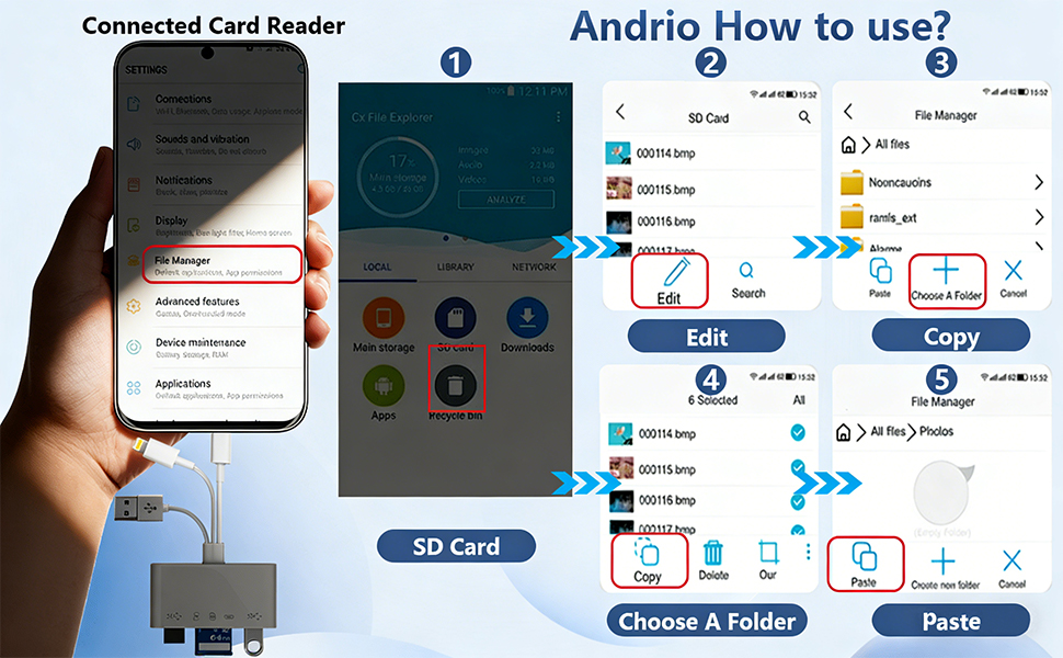 lightning sd card reader