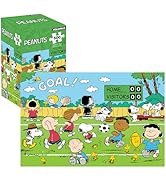 AQUARIUS Peanuts Soccer 500-Piece Puzzle – Snoopy and Woodstock Playing Soccer, 14 x 19 Inches, V...