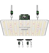 VIVOSUN LumaLight 100W LED Grow Light, Full Spectrum Plant Light, Smart Dimmable & High PPFD for ...