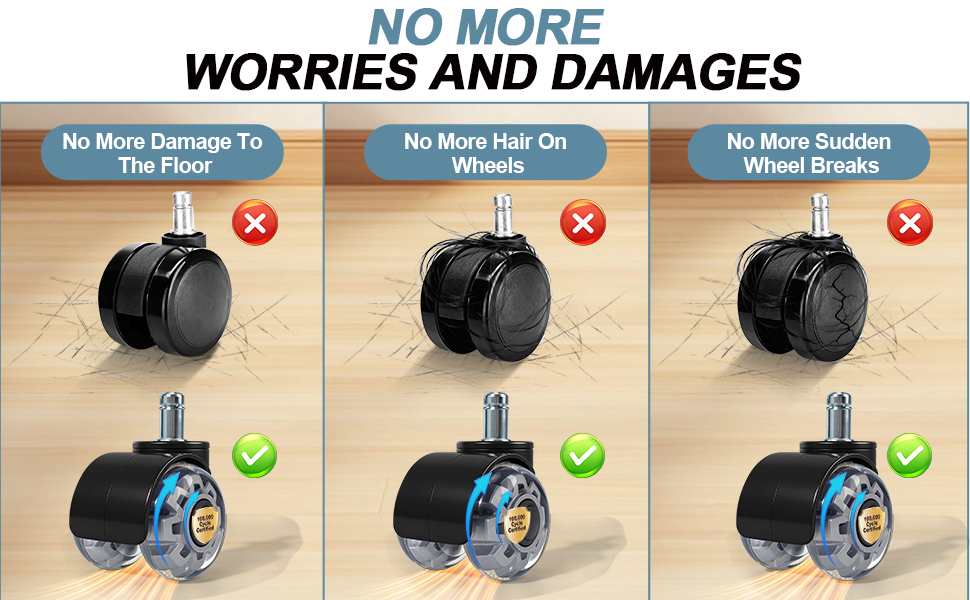 rollerblade wheels for office chairs