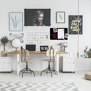 Magnetic board flat magnet display bulletin panel metal sheet steel heavy duty decorative photos