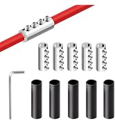 GRZWAYS 5pcs 7 AWG Gauge Wire Connector Nut Kit, 80A Splicing Quick Wiring Connection Terminal, C...