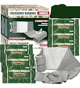 KIWAEZS Israeli Style Emergency Bandage - 6 Inch, Sterile Vacuum Sealed - Combat Tactical First A...