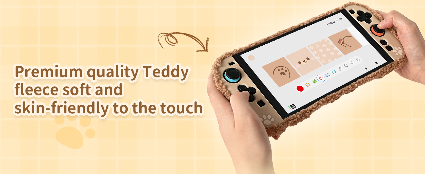 Switch 2 plush bear case