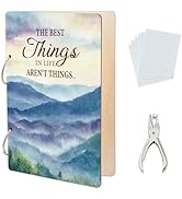 SUPERDANT The Best Things Greeting Card Organizer Mountain Gift Card Holder Cards Keeper Storage ...