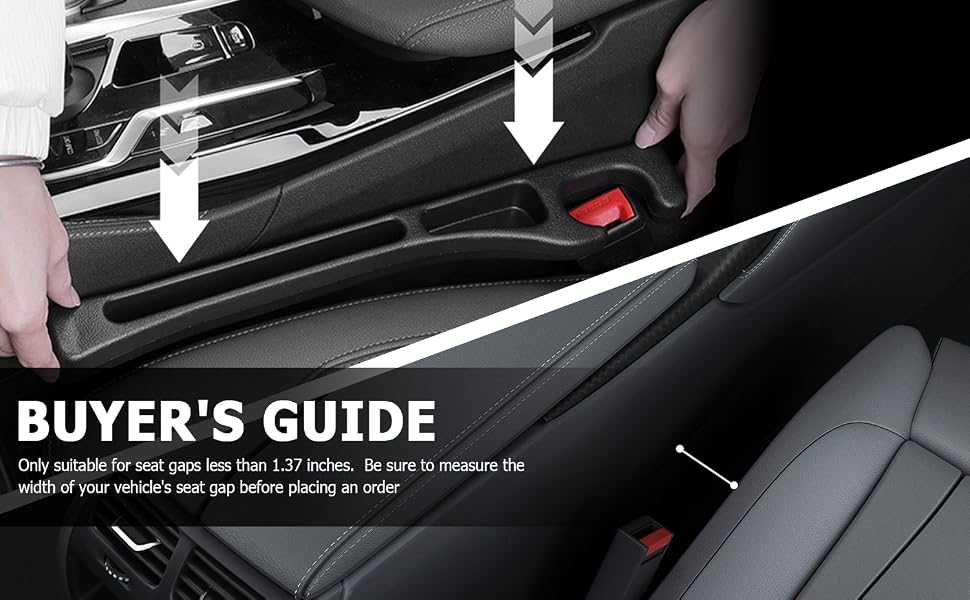 2PCS Car Seat Gap Filler Organizer