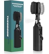 THIODOON 2 Pack Golf Club Brushes and Groove Cleaner 2 ft Retractable Zipline Carabiner Golf Brus...