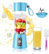 2026 New Portable Smoothies Blender - 13 Oz Personal Travel Blender | Small Blender with 6 Blades...