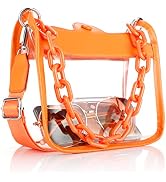 HAUTOCO Clear Bag Stadium Approved Clear Concert Purse for Women Clear Crossbody Handbag for Conc...