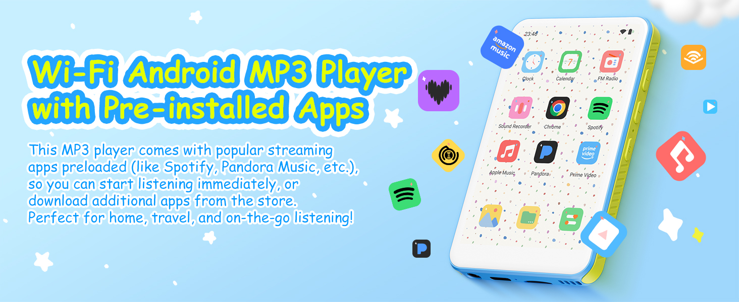 mp3 player with Bluetooth and wifi