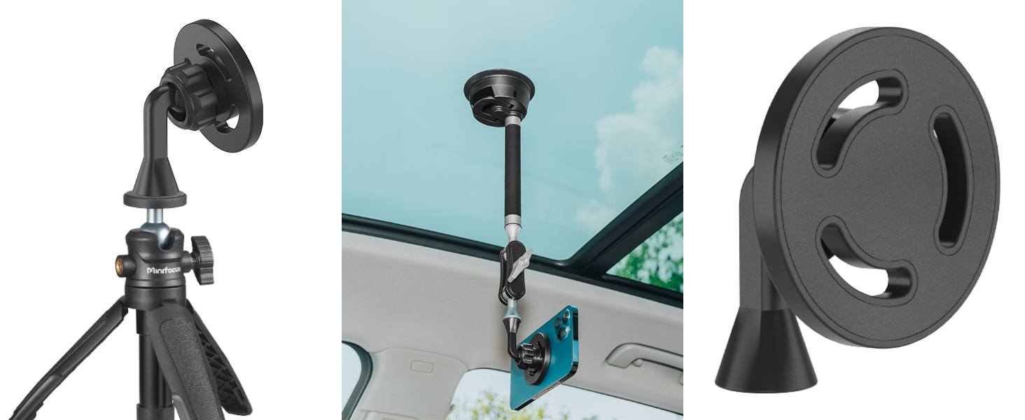 Magnetic Tripod Holder Mount Adapter for MagSafe iPhone Tripod Mount Adapter with 1/4” Screw Hole