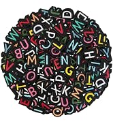 0.7" Iron on Letters Patches for Clothing, Hats, Tote Bags, Colorful | Mini Letters Patches for C...