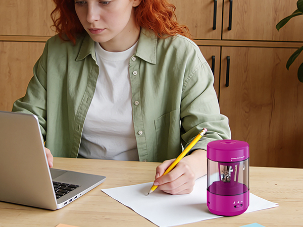 pink pencil sharpener