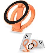 Magnetic Phone Stand for Magsafe, Dual-Sided Magnet Finger Loop Foldable 360°Rotation Kickstand M...
