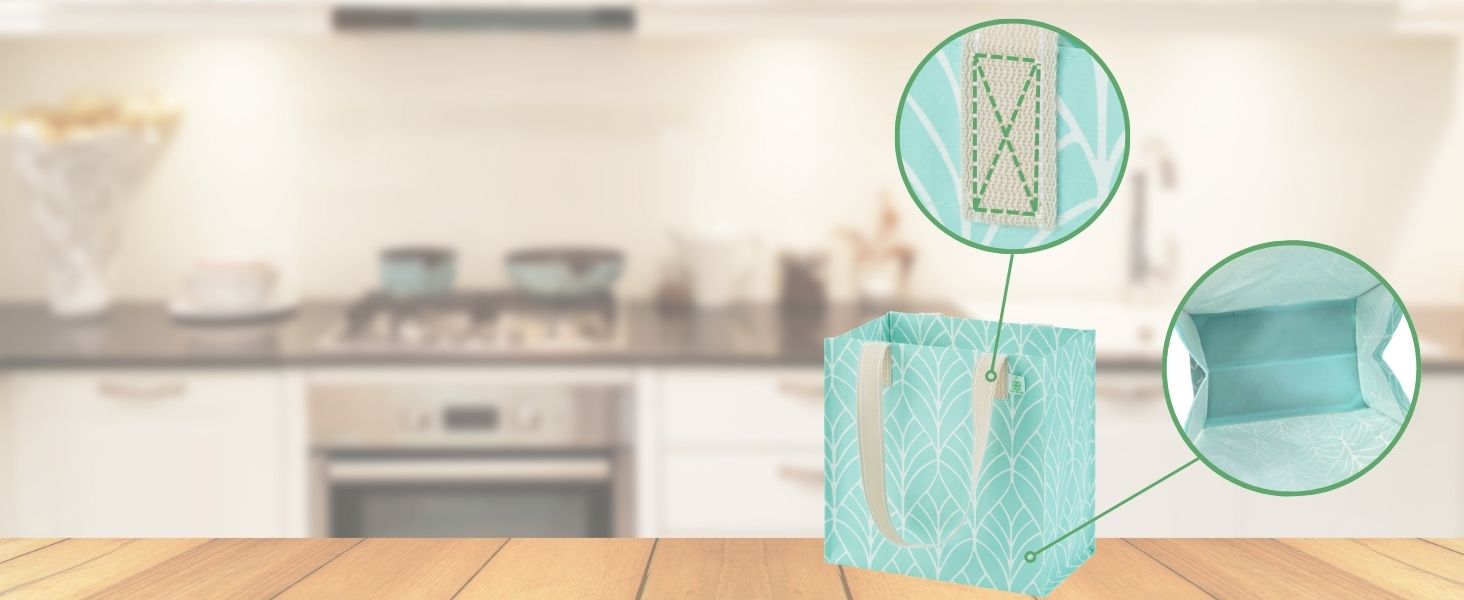 shopping bags with handles, reusable bags for groceries, kitchen reusable grocery bags
