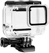 FitStill 148FT/45M Waterproof Housing Case Only for Go Pro Hero 7 White & Silver, Protective Unde...