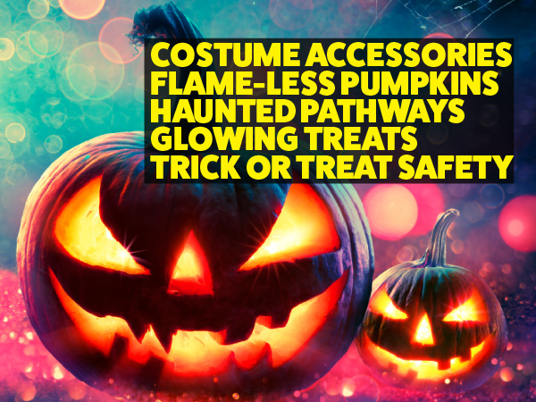 HALLOWEEN IS A GREAT TIME FOR GLOWSTICKS