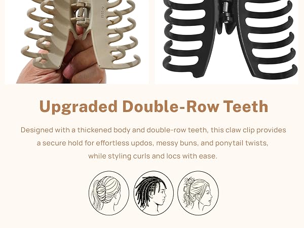 Double Row Teetch Claw Clips (3)