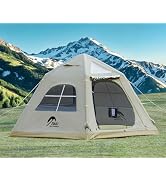TAILI Inflatable Blow Up Tent for Camping with Hand Pump for 2/4/6/8 Person, Easy Setup Outdoor I...