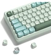 Keyporia Dye Sublimation PBT Keycap for Mechanical Keyboard, MOA Profile, 126 Keys, Custom Keyboa...