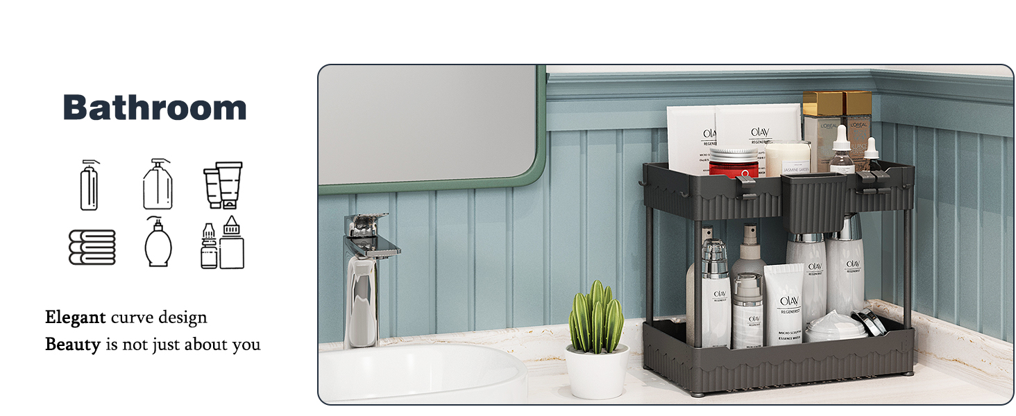 Bathroom storage rack