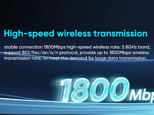 High-speed wireless transmission