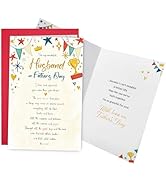 Ogeby Romantic Father's Day Card for Husband, Poem Father's Day Card from Wife, For My Wonderful ...
