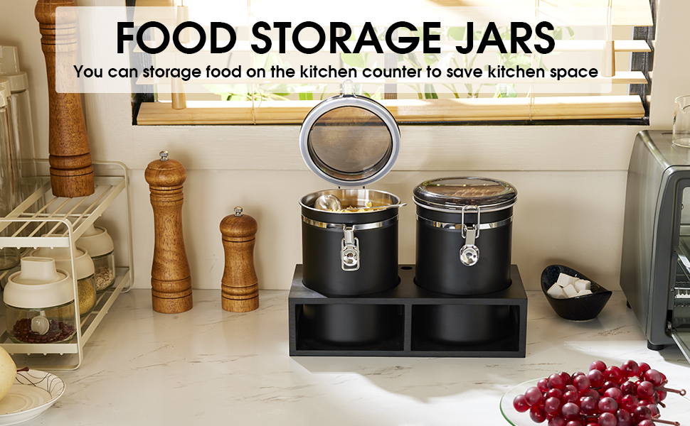 Coffee Canister for Ground Coffee Containers Coffee Station Coffee Bar Accessories Organizer Decor