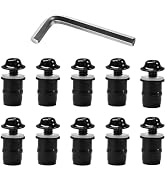 MUQIDA 10 PCS Motorcycle Windshield Bolts Screws Kit, Aluminum Alloy Motorbike Windscreen Body Fa...