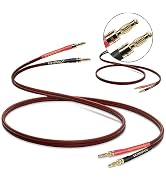 UCINNOVATE 14 Gauge Speaker Wire with Banana Plugs, 2 Pack 6.6 FT HiFi OFC Audio Speaker Cables f...