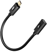 Duttek 80Gbps Short USB C Extension Cable 1ft, Thunderbolt 4/USB-C Male to Female Cord, USB 5.0 C...