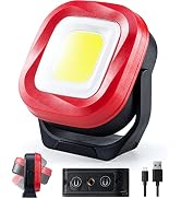 ORHOMELIFE COB LED Work Light, 42 LEDs 1000 Lumens Rechargeable Work Lights Portable Magnetic Fla...