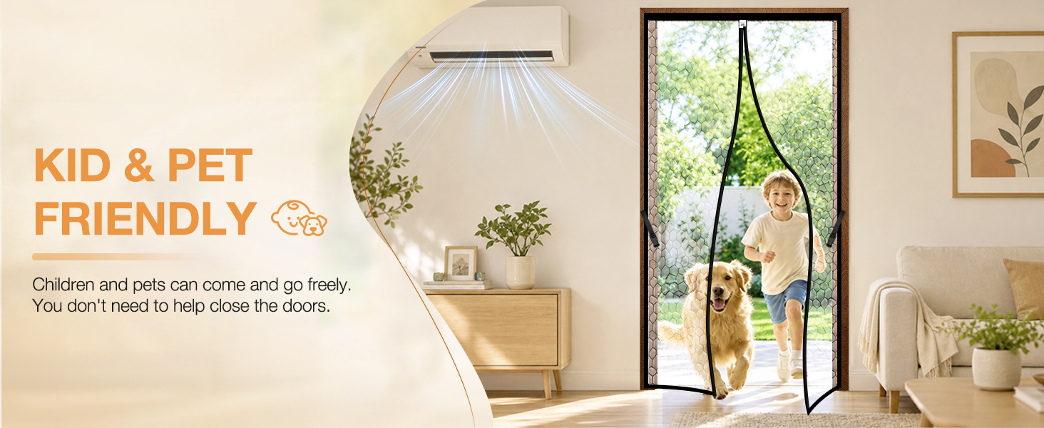 Magnetic Thermal Insulated Door Curtain