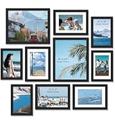 TWING 10 Pack Picture Frames Collage Wall Decor, Gallery Wall Black Picture Frame Set for Wall or...