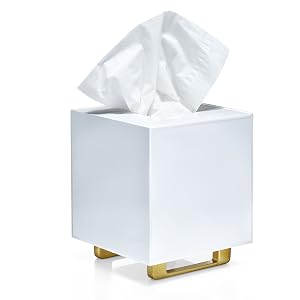 White Acrylic Tissue boxes