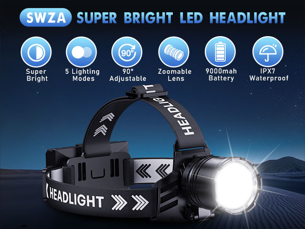 super bright led headlamp