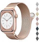 BELONGME Mesh Metal Loop Compatible with Apple Watch Band 40mm 41mm 38mm 44mm 45mm 49mm Series Ul...