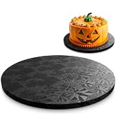 12 Inch Cake Drum - Spooky Round 12 Inch Cake Boards for Haunted Dessert Presentation, Grease and...